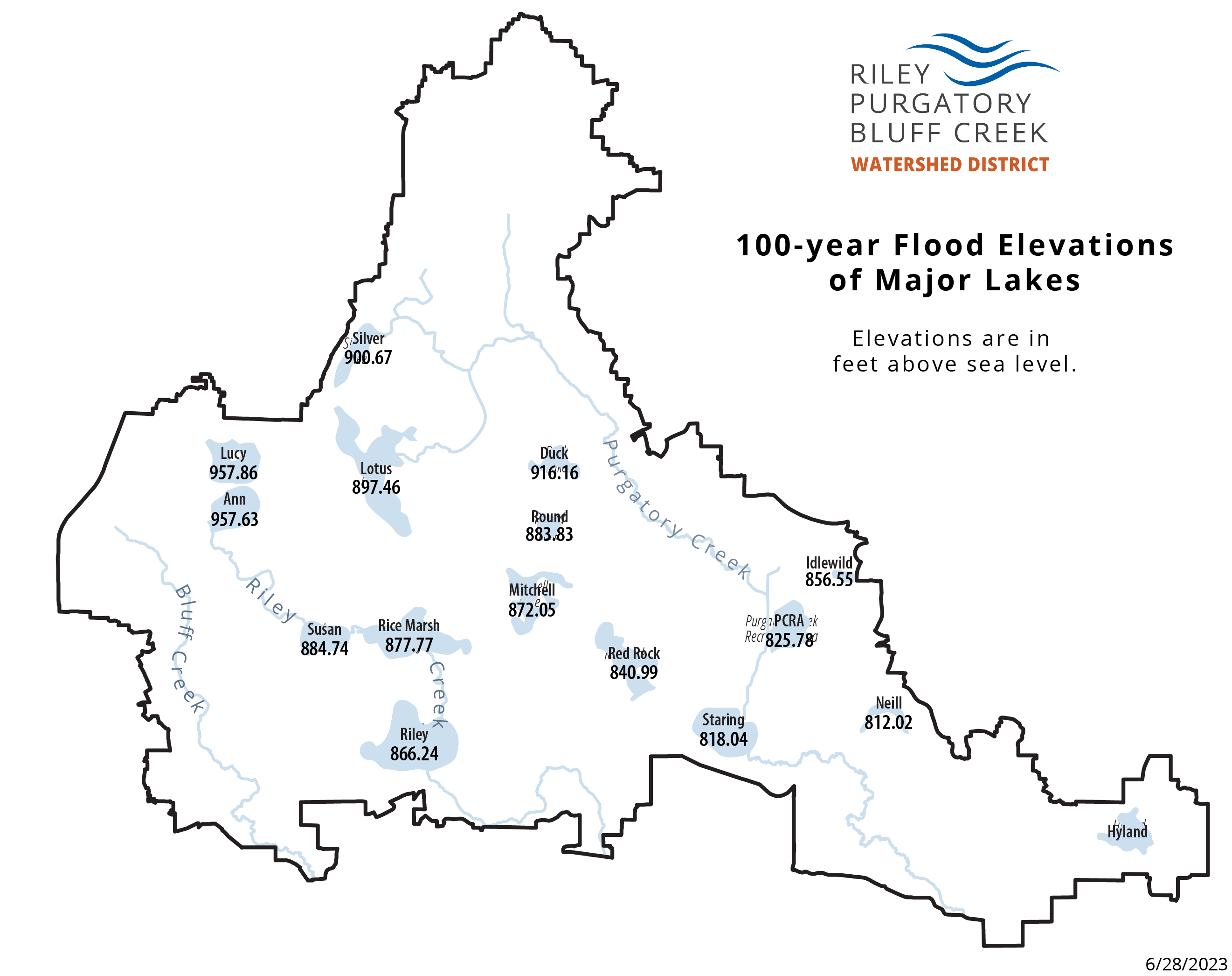 District lakes 100 yr flood elevations.png